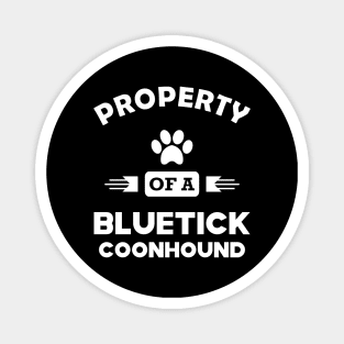 Bluetick coonhound Dog - Property of a bluetick coonhound Magnet